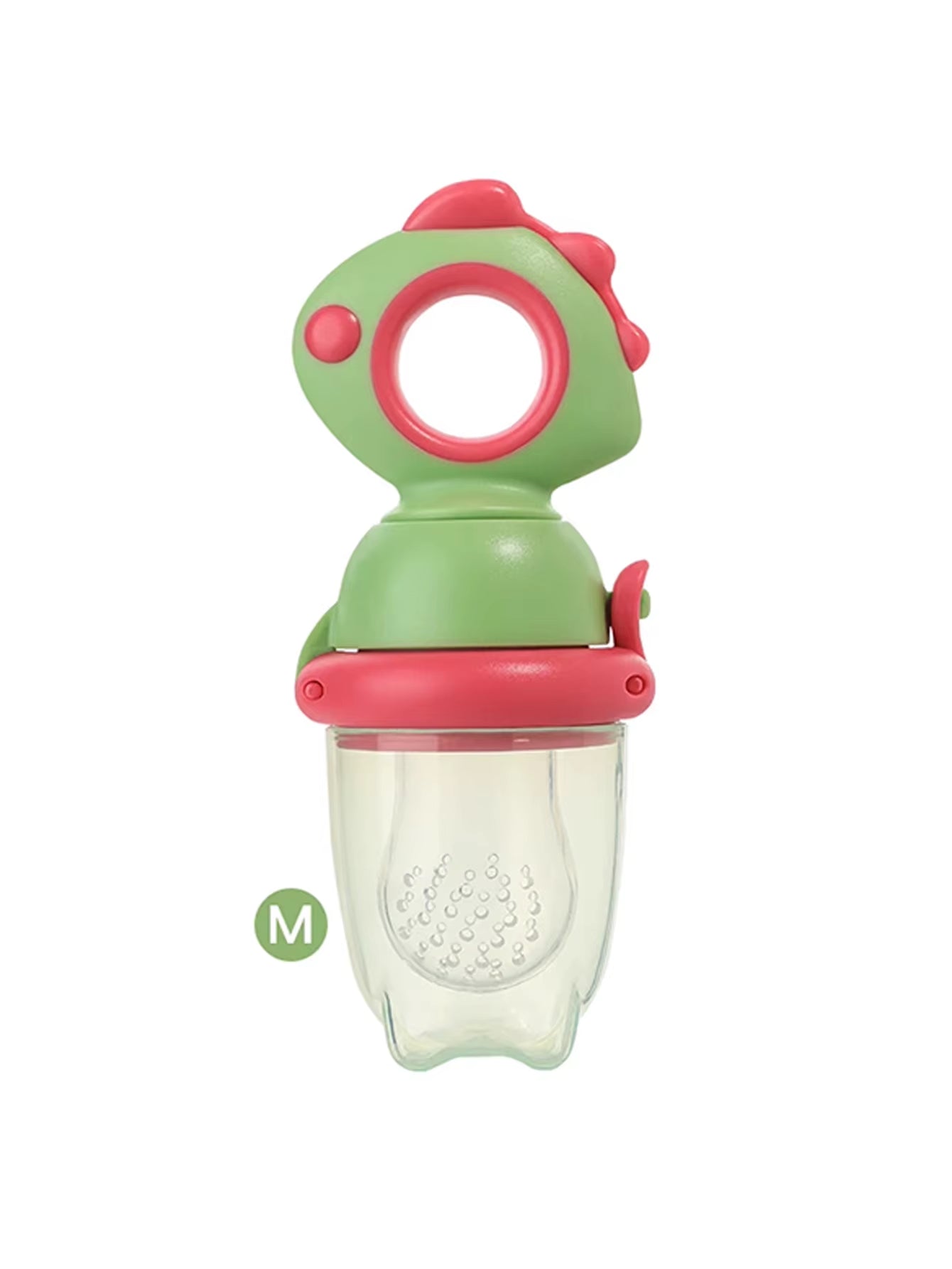 1Pc Dinosaur Push-Pop Feeder, Infant Fruit & Veggie Teether, Baby Fruit Feeder, Push-Type Food Feeder, Silicone Teething Feeder